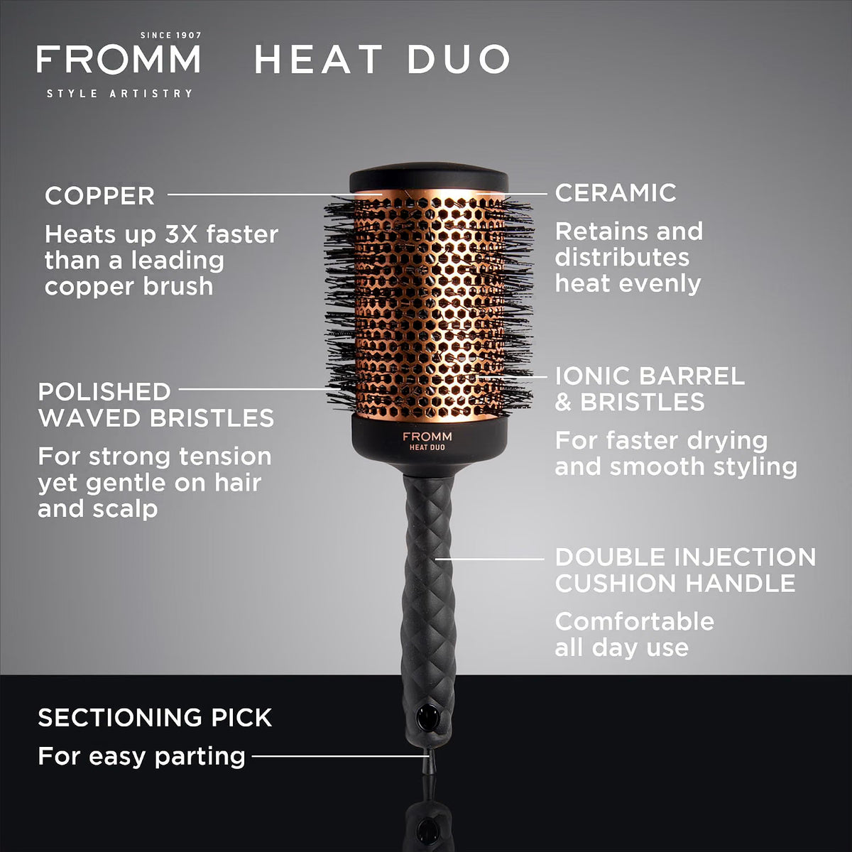Fromm Heat Duo Copper Thermal Round 2.5" (#NBB022)