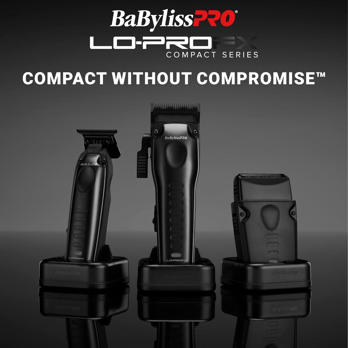 BaBylissPRO LO-PROFX Compact Clipper (Black)
