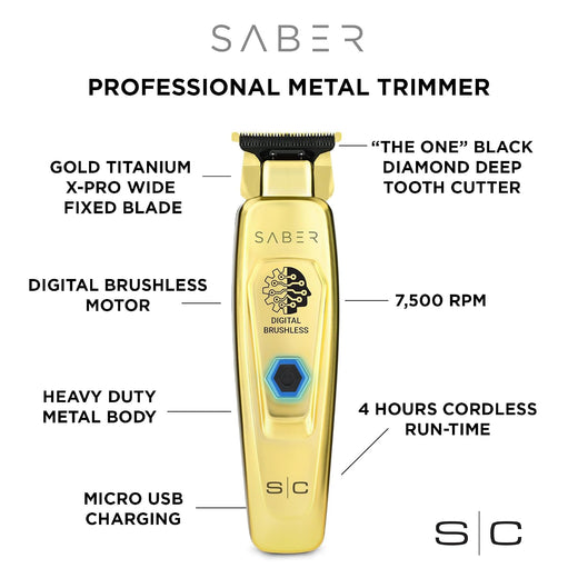 StyleCraft Saber 2 Clipper & Trimmer Bundle