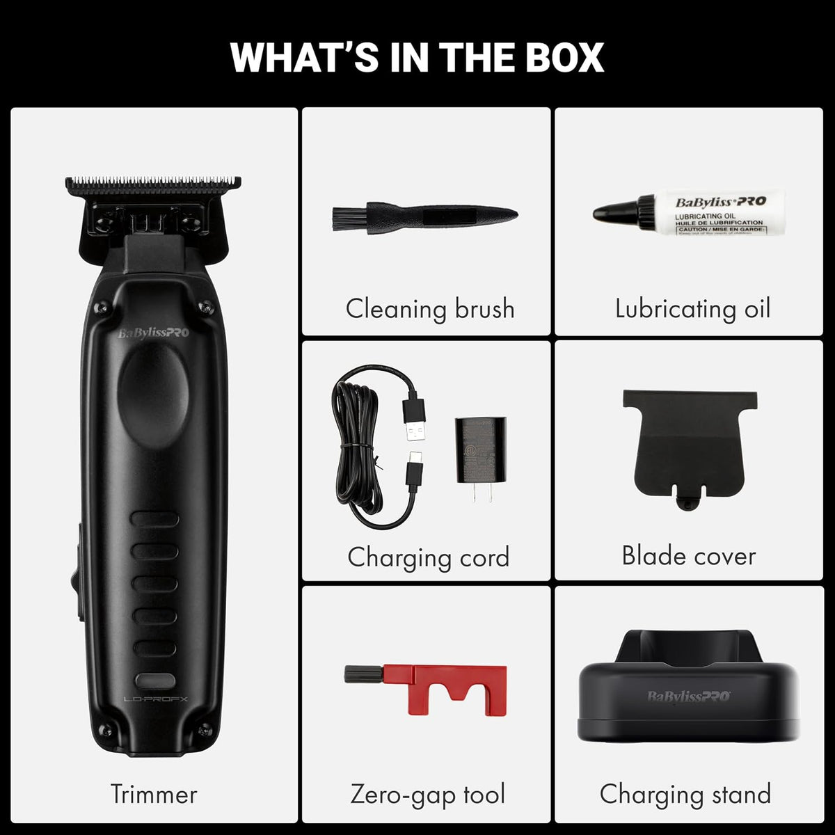 BaBylissPRO Compact LO-PROFX Trimmer (Black)