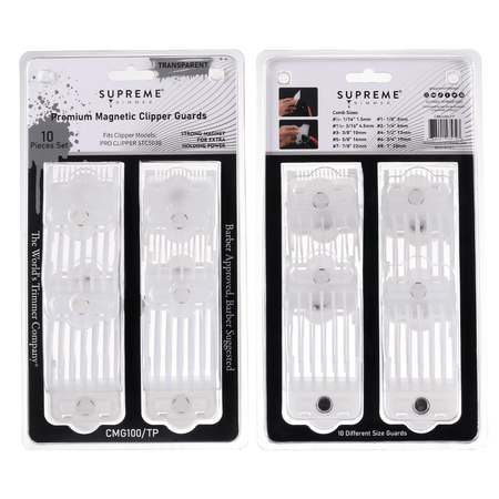 Supreme Trimmer Magnetic & Clip Guards for Clippers CMG100