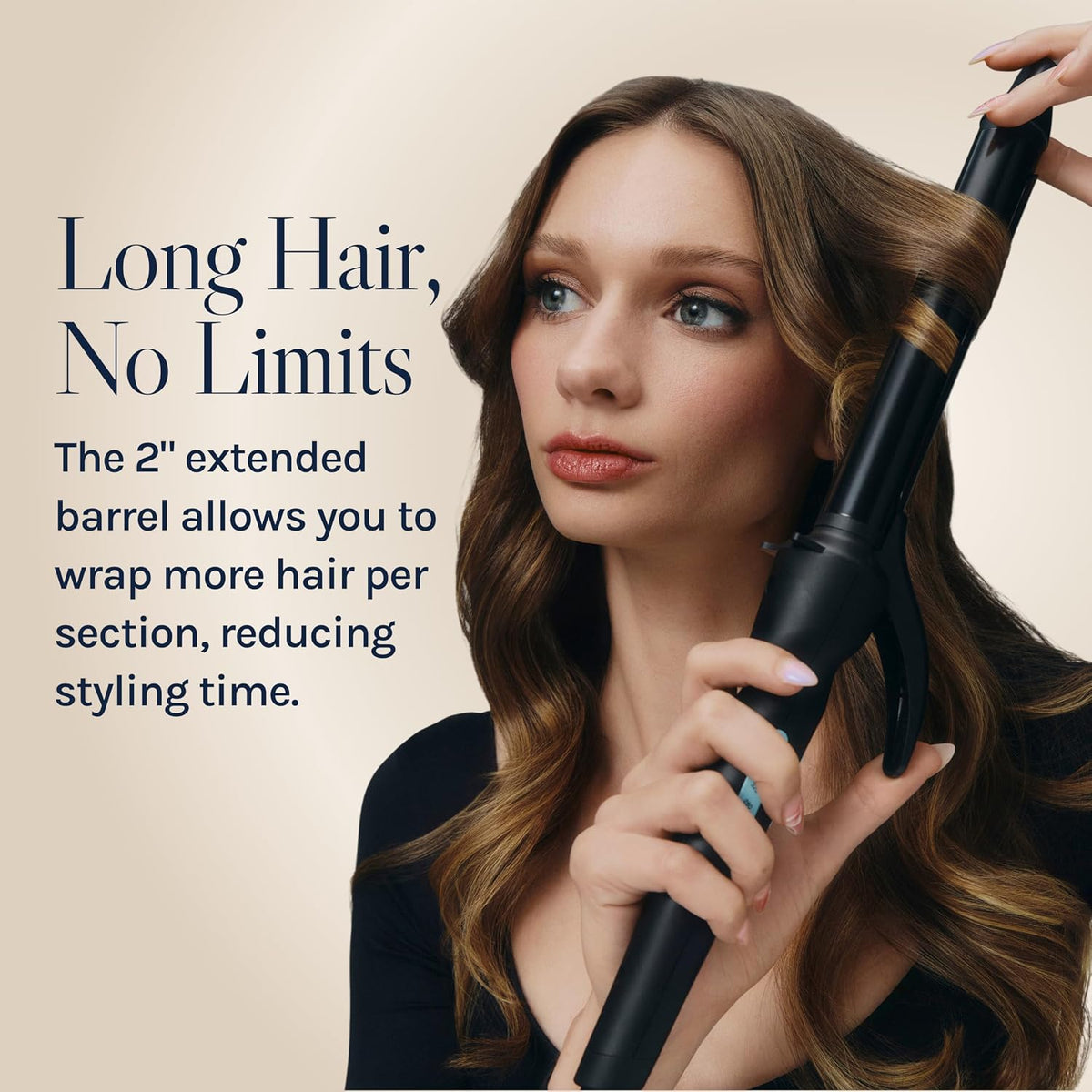 Bio Ionic Long Barrel Curling Iron 1"