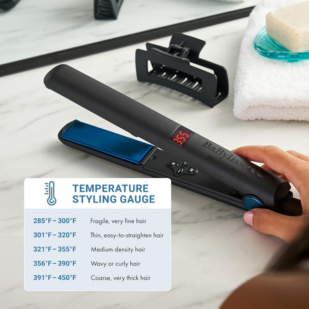 BaBylissPRO Nano Titanium 1" Digital Flat Iron