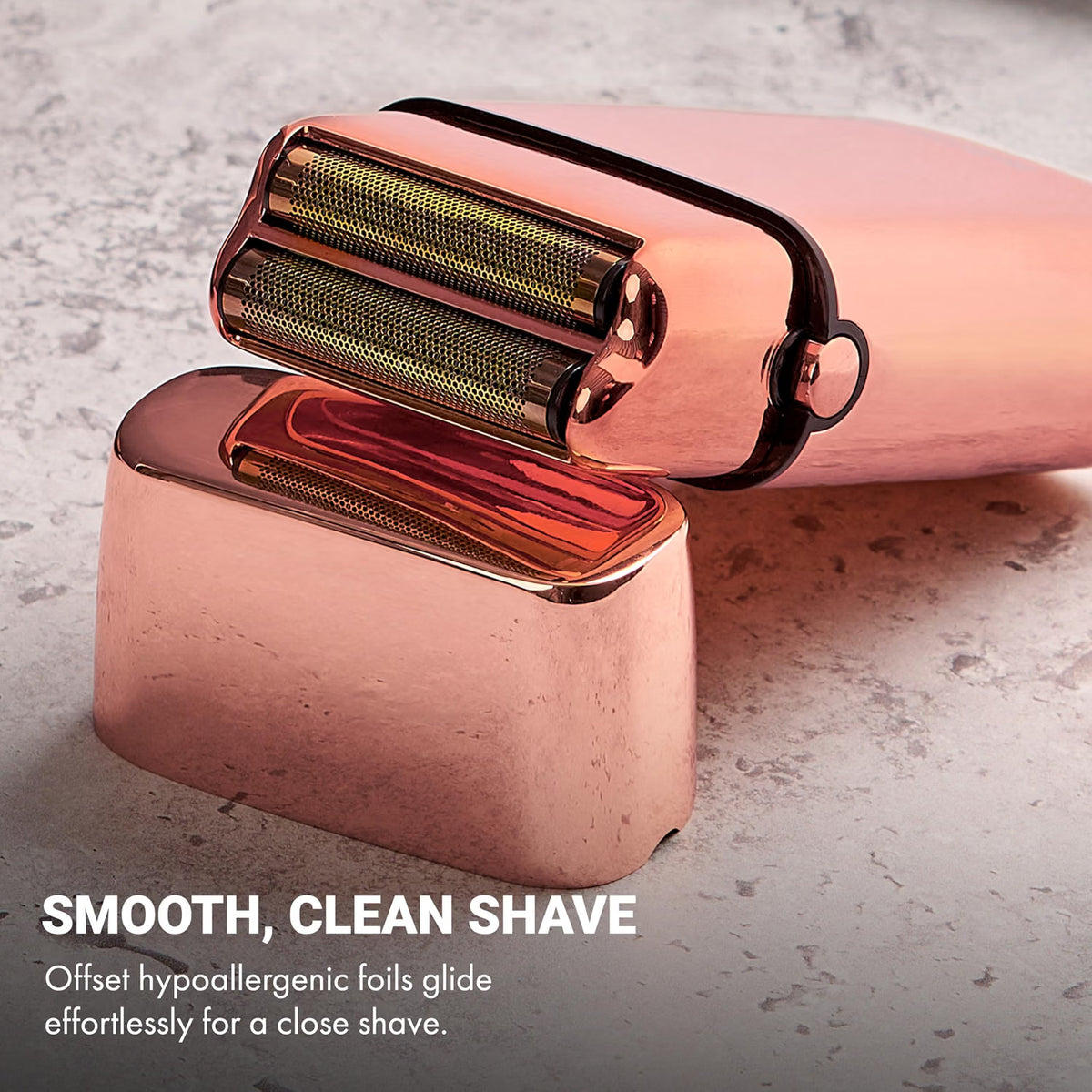 BaBylissPRO® FOILFX02™ Cord/Cordless Metal Double-Foil Shaver (Rose Gold)