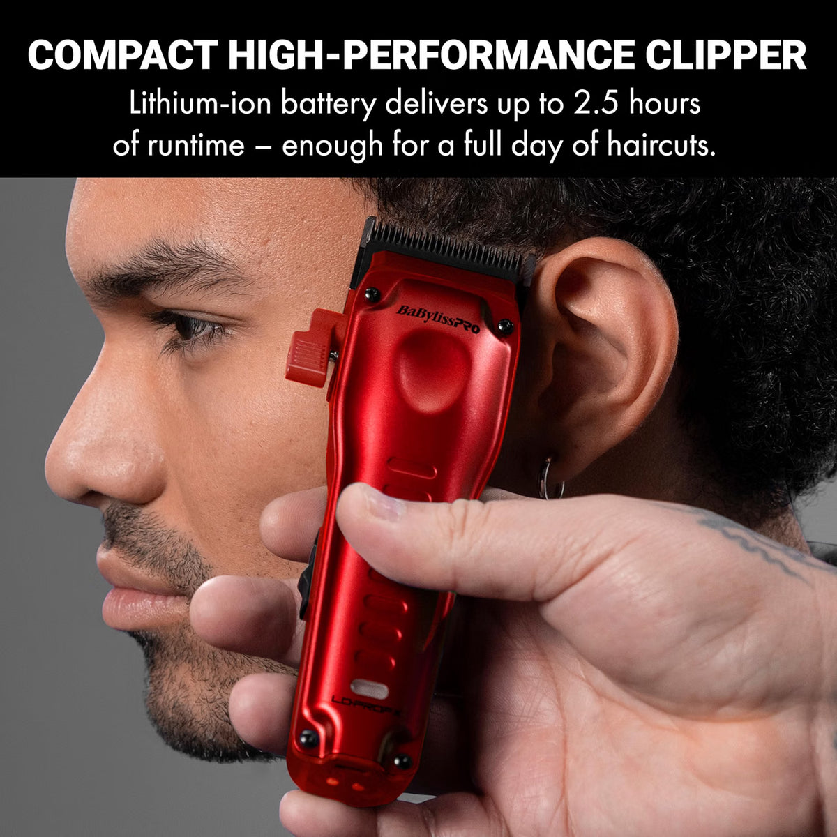 BaBylissPRO LO-PROFX Compact Clipper (Red)