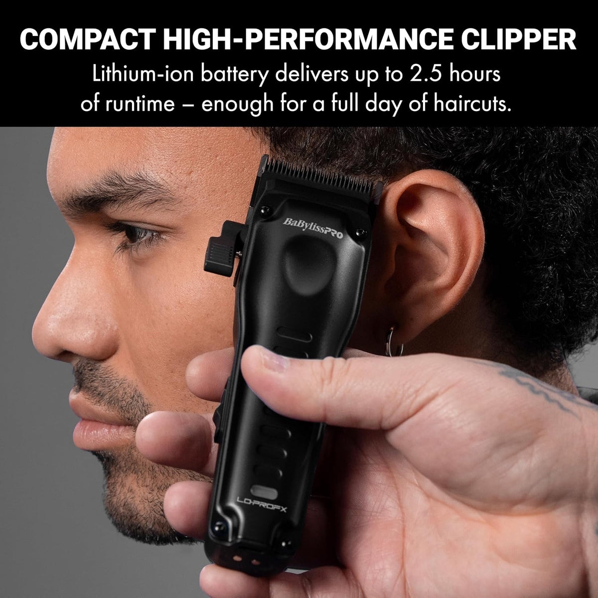 BaBylissPRO LO-PROFX Compact Clipper (Black)