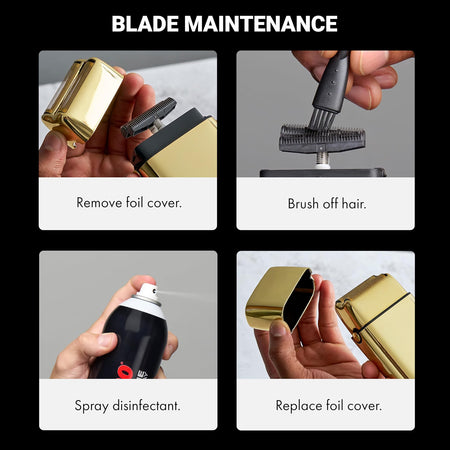 BaBylissPRO FOILFX02™ Cord/Cordless Metal Double-Foil Shaver (Gold)