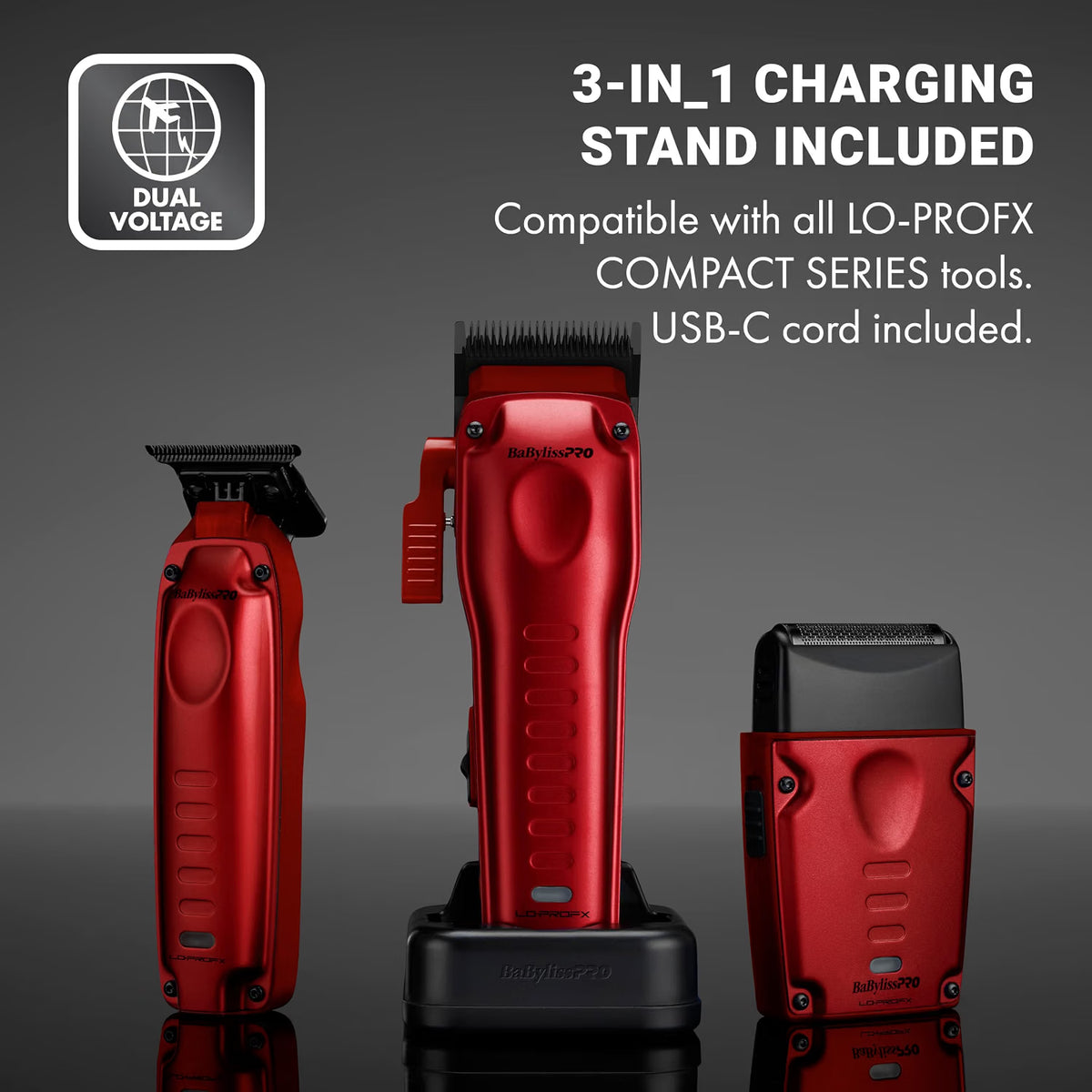 BaBylissPRO LO-PROFX Compact Clipper (Red)