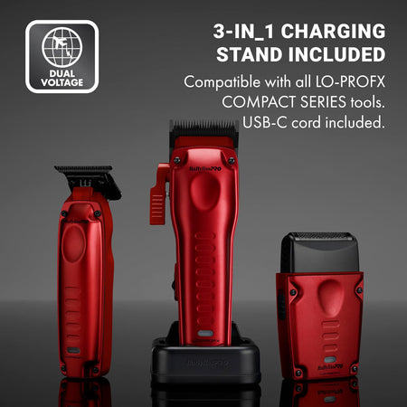 BaBylissPRO LO-PROFX Compact Clipper (Red)