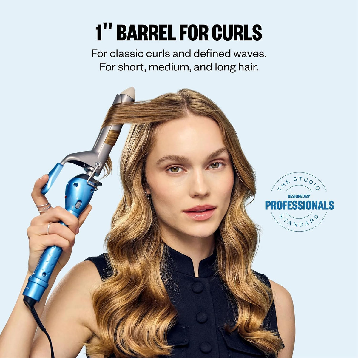 BaBylissPRO Nano Titanium 1" Spring Curling Iron