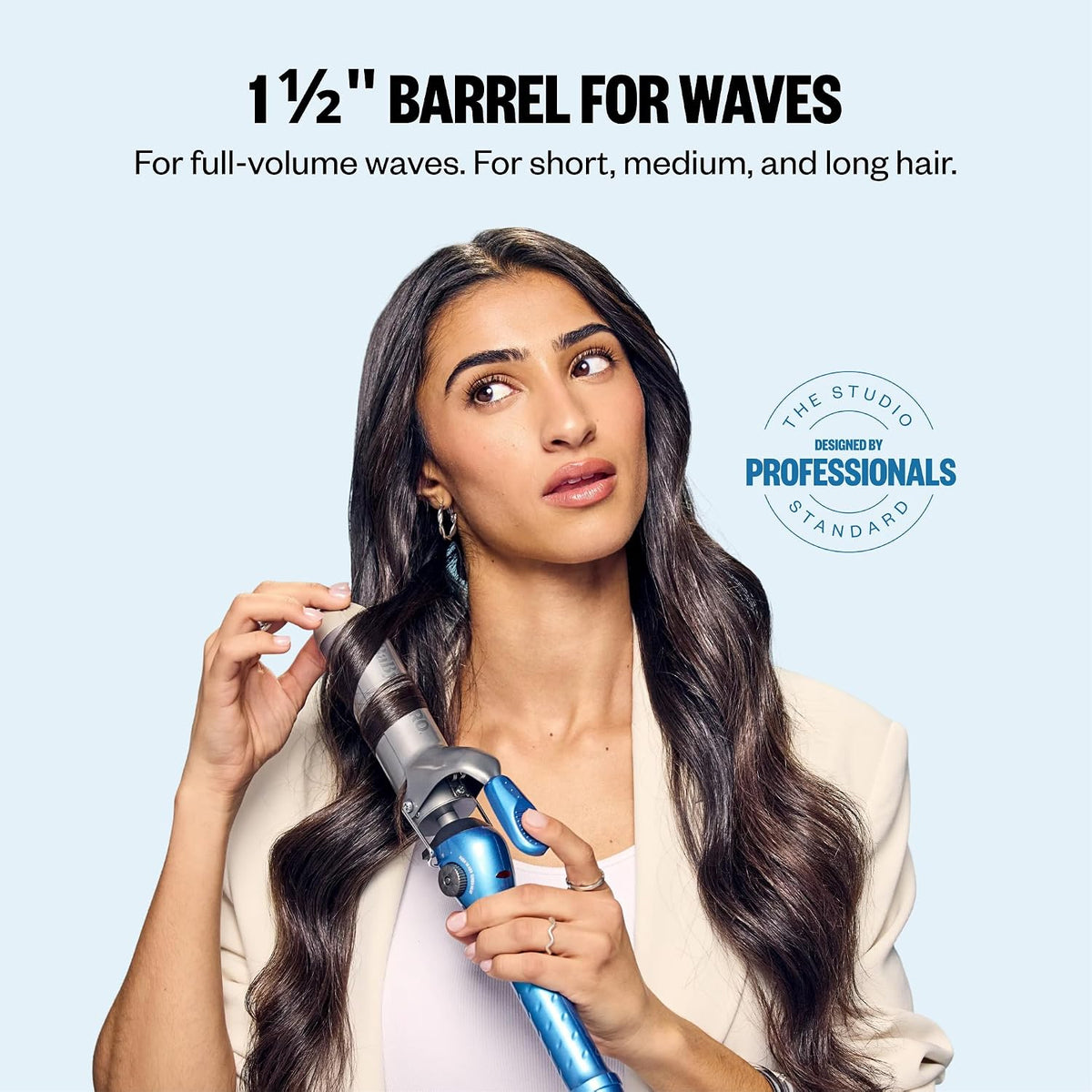 BaBylissPRO Nano Titanium 1 1/2" Spring Curling Iron