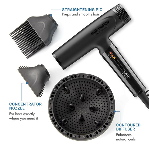 BaBylissPRO Nano Titanium Light Ionic Dryer