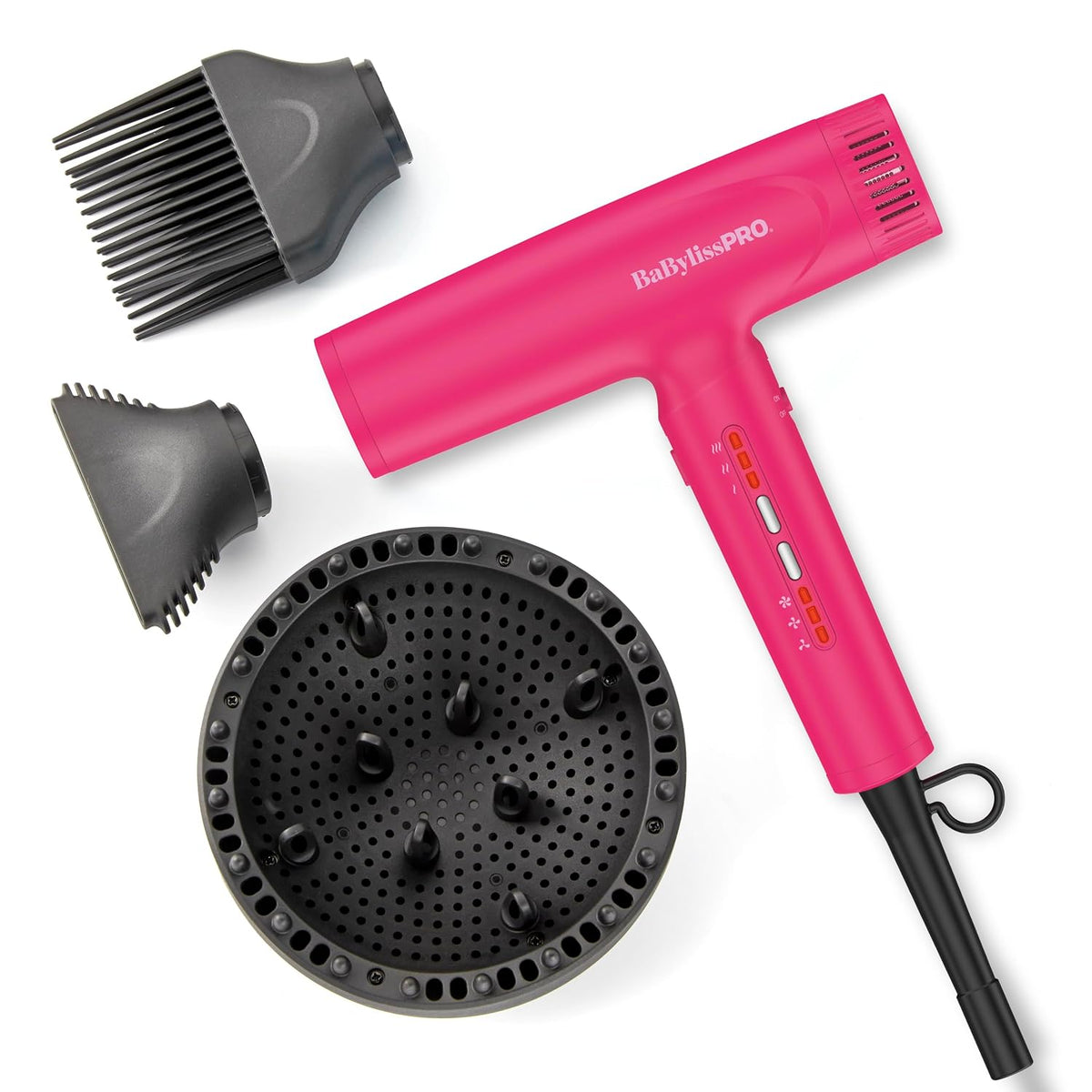 BaBylissPRO Nano Light High-Speed Ionic Dryer (Hot Pink)