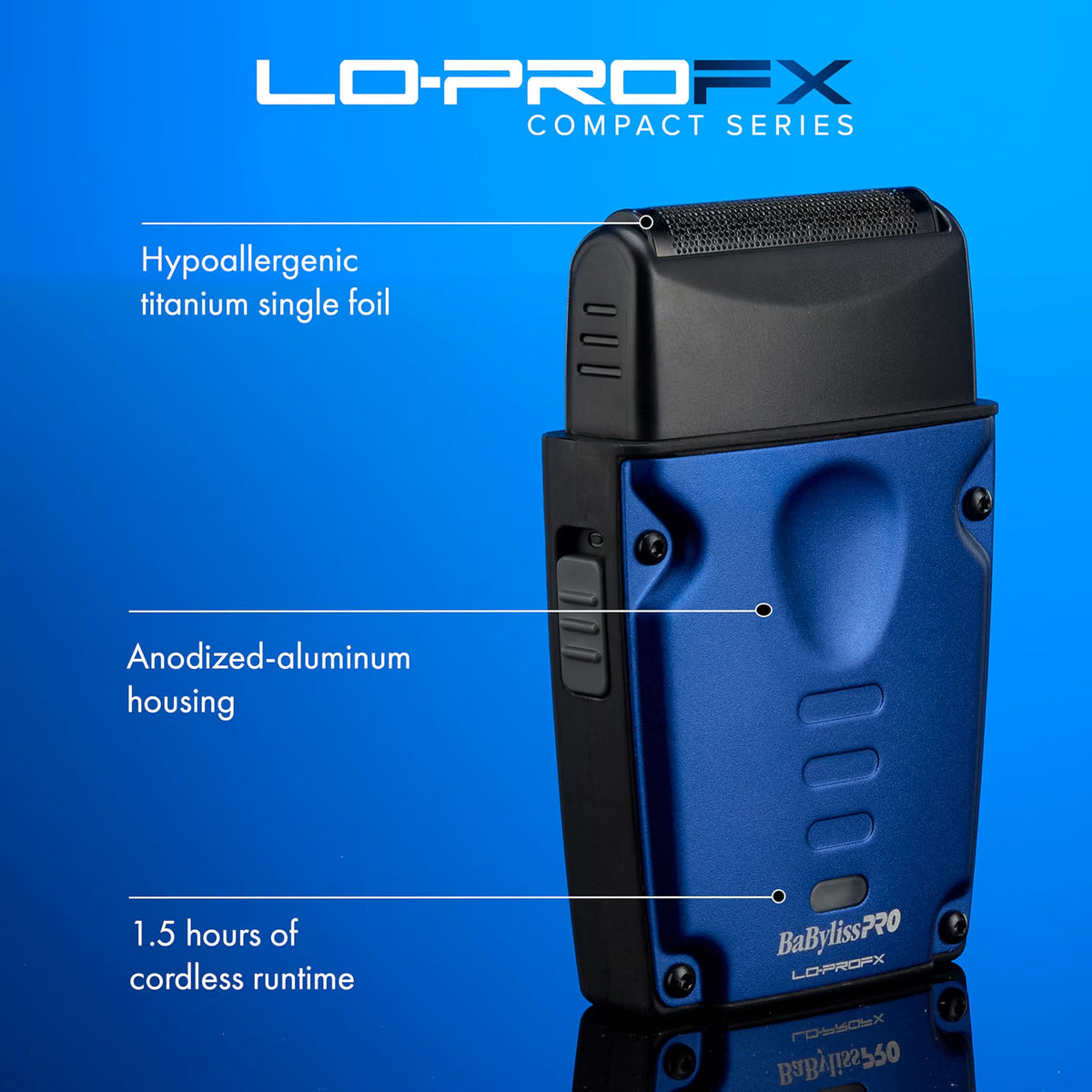 BaBylissPRO LO-PROFX Compact Series Single-Foil Shaver