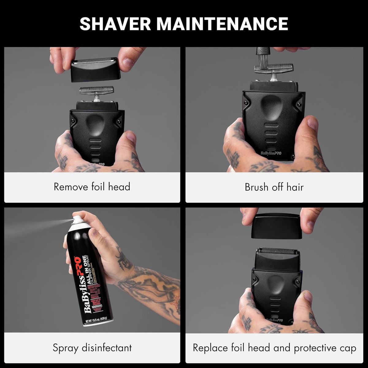 BaBylissPRO Compact LO-PROFX Shaver (Black)