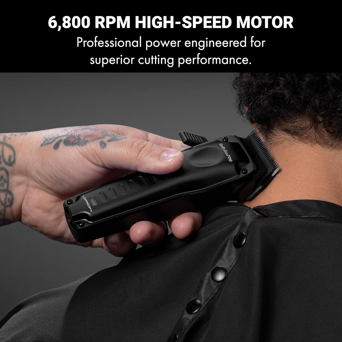 BaBylissPRO LO-PROFX Compact Clipper (Black)