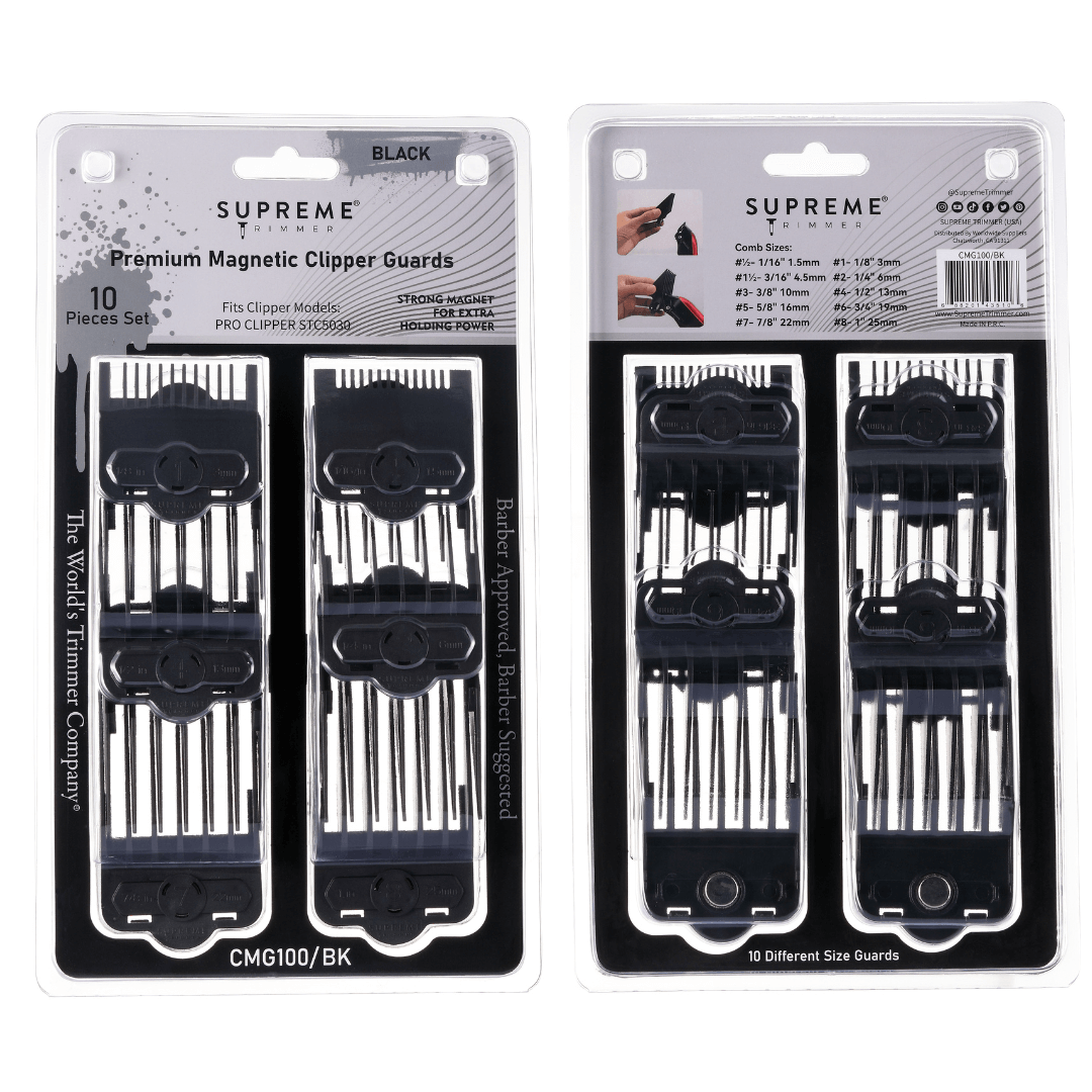 Supreme Trimmer Magnetic & Clip Guards for Clippers CMG100