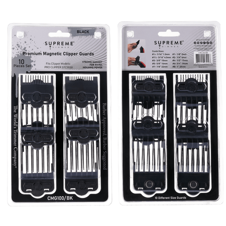 Supreme Trimmer Magnetic & Clip Guards for Clippers CMG100