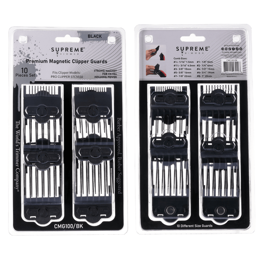 Supreme Trimmer Magnetic & Clip Guards for Clippers CMG100