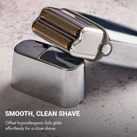 BaBylissPRO FOILFX02 Cord/Cordless Metal Double-Foil Shaver (Silver)