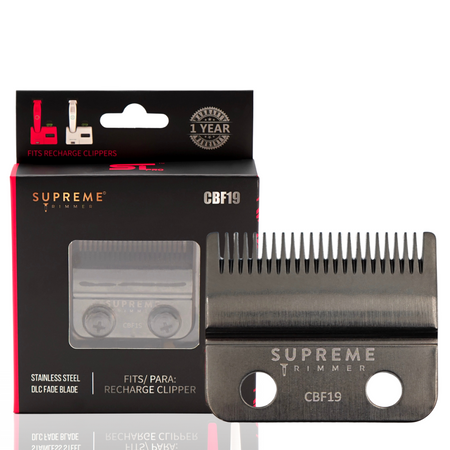 Supreme Trimmer Fade Blade for Recharge Clipper-CBF19