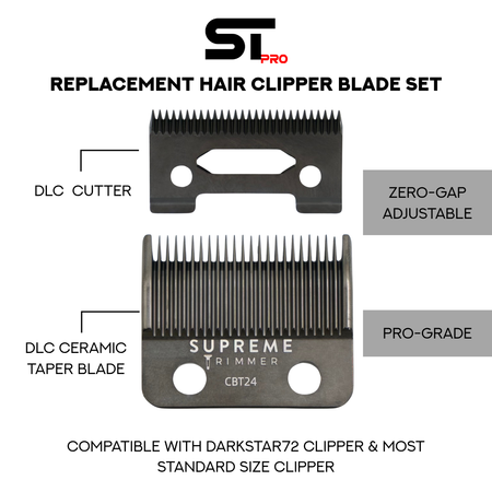 Supreme Trimmer Taper Blade for DarkStar Clipper-CBT24