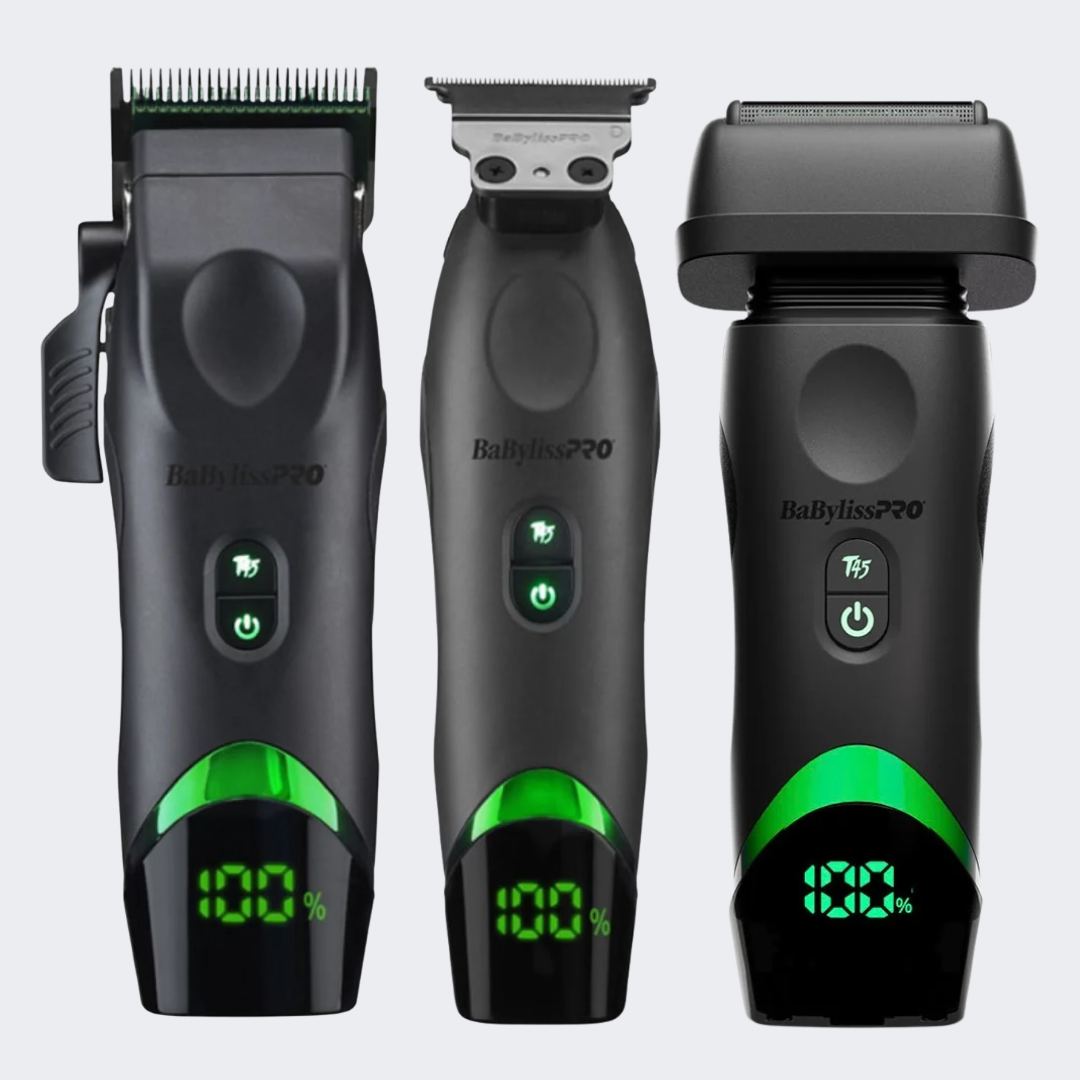 BaBylissPRO x Tomb45 Wireless-Charging Clipper, Trimmer & Double-Foil Shaver Combo