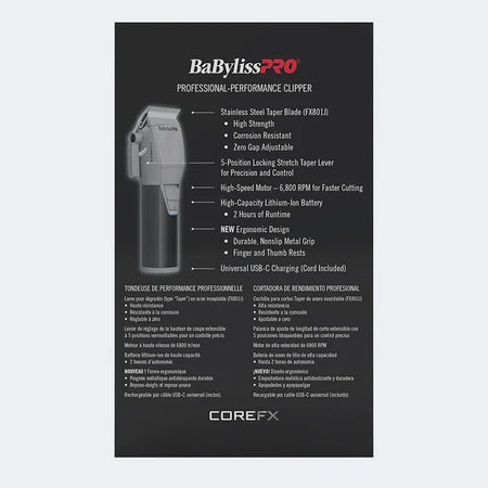 BaBylissPRO Compact CoreFX Clipper (FX86)