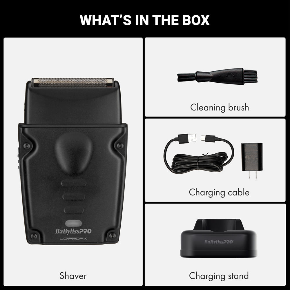 BaBylissPRO Compact LO-PROFX Shaver (Black)