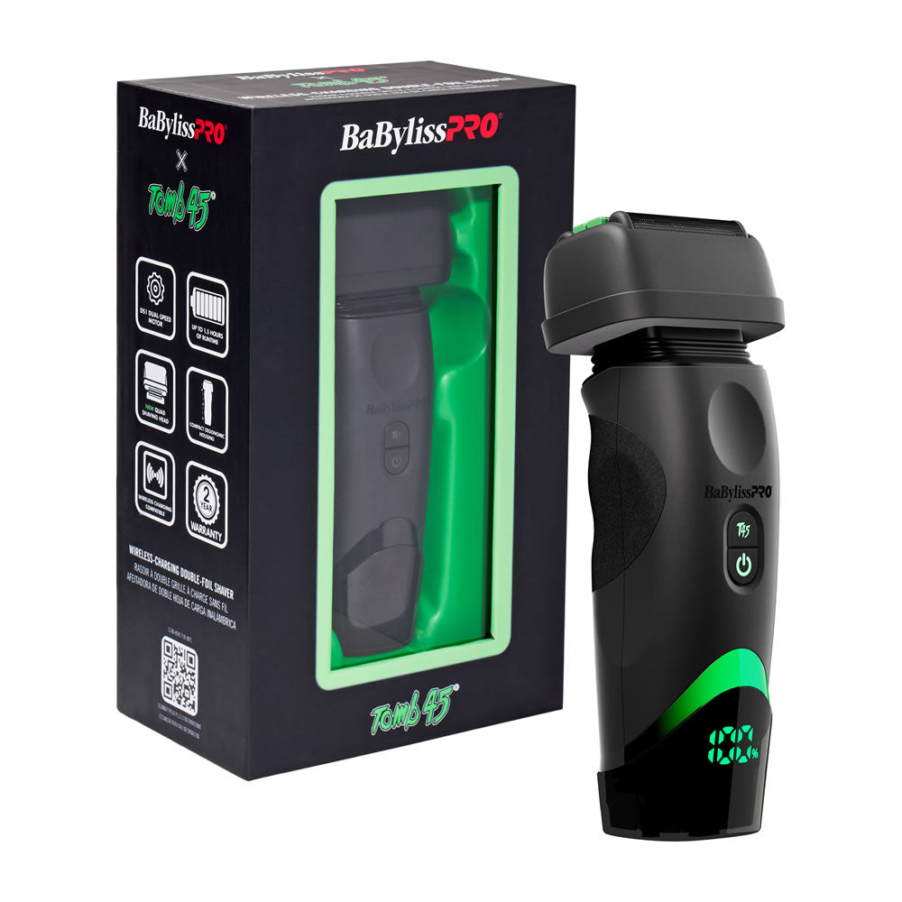 BaBylissPRO x Tomb45 Wireless Charging Foil Shaver (Black)
