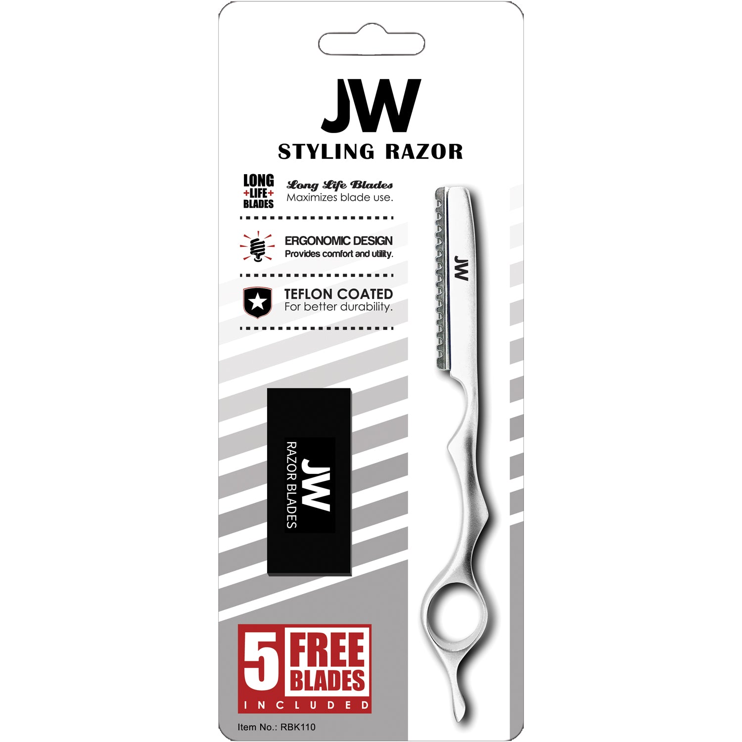 JW Silver Razor & Blades Kit