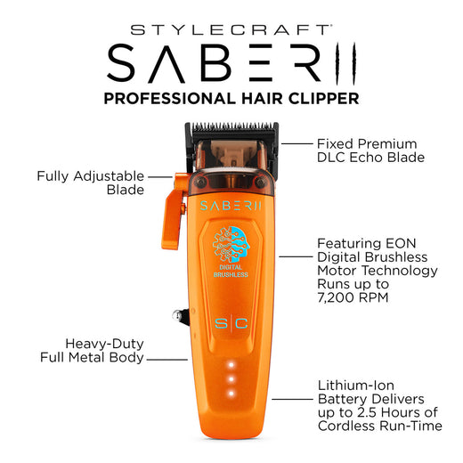 StyleCraft Saber 2 Clipper (Orange)
