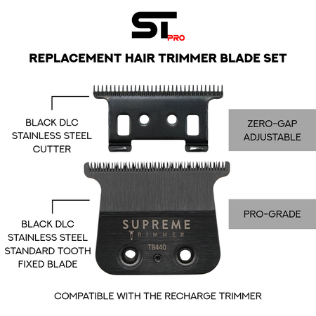 Supreme Trimmer Standard Tooth Blade for Recharge Trimmer-TB440