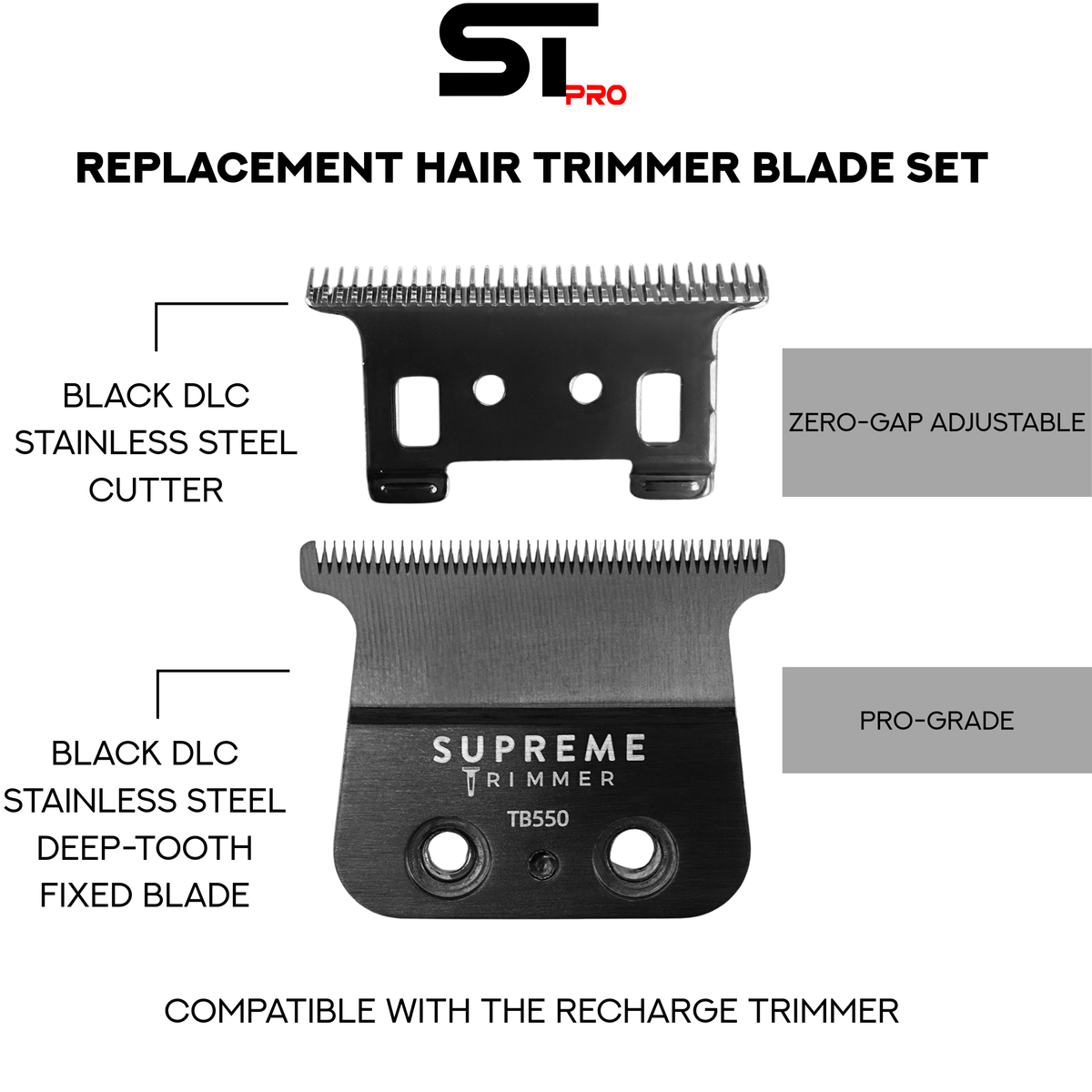 Supreme Trimmer Deep Tooth Blade for DarkStar Trimmer-TB550