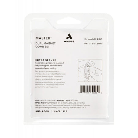 ANDIS MASTER DUAL MAGNET OG SIZE 0 COMB (#561385)