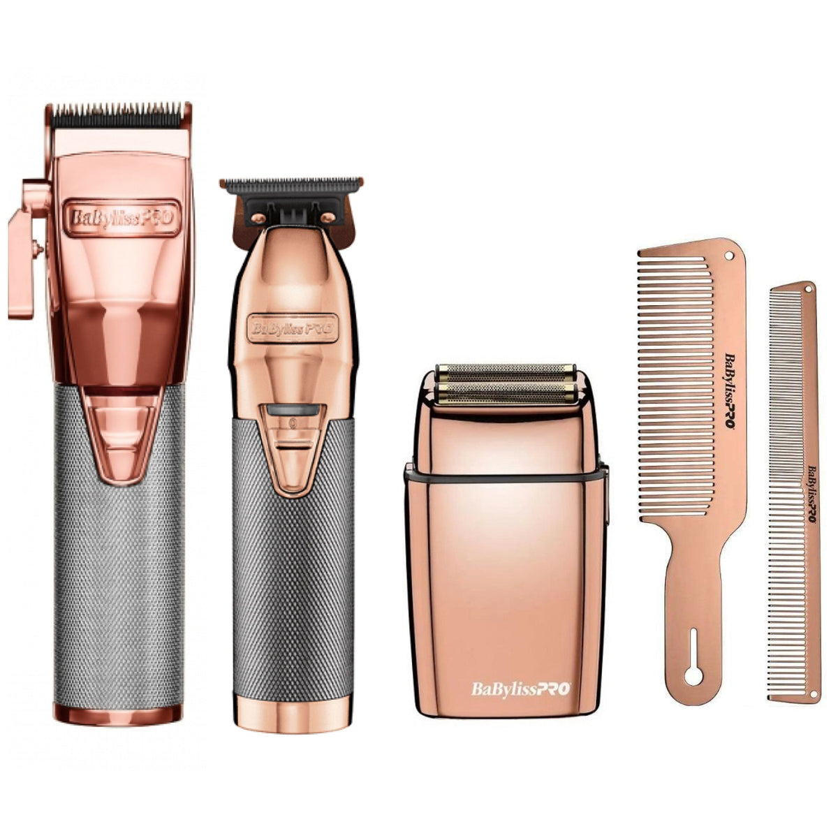 BaByliss Clipper, Skeleton Trimmer and Double Foil Shaver with Combs Combo