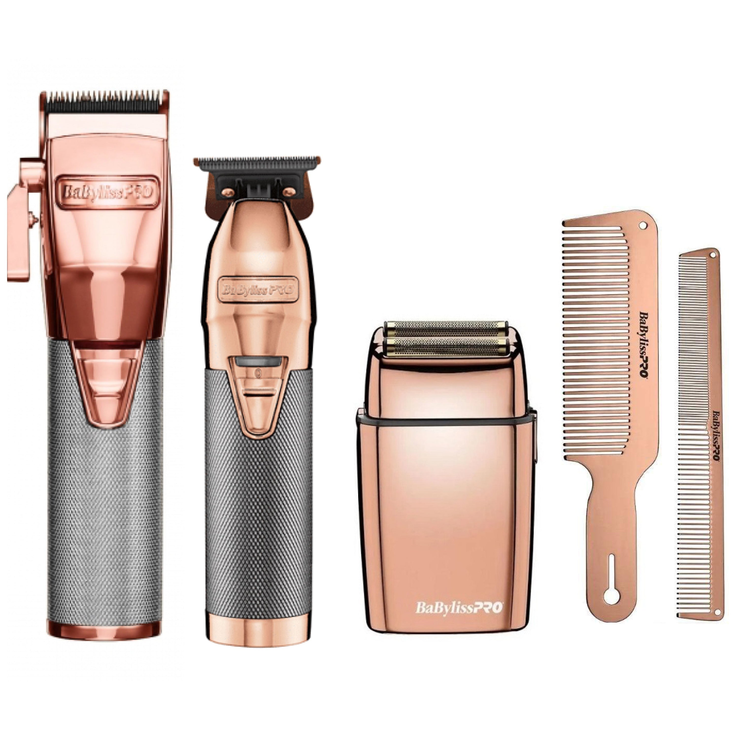 BaByliss Clipper, Skeleton Trimmer and Double Foil Shaver with Combs Combo