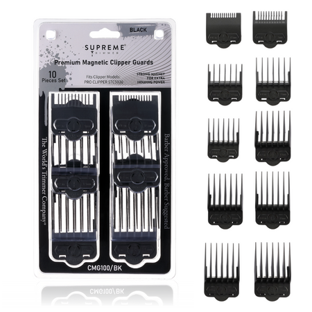Supreme Trimmer Magnetic & Clip Guards for Clippers CMG100